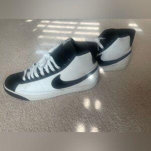 Nike Black and White Blazer High-Top Sneakers